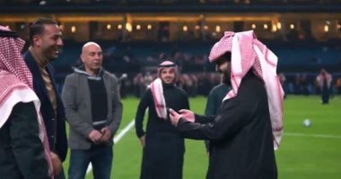 حسام حسن وميدو يحضرون نهائي كأس موسم الرياض مع تركي آل شيخ 1 2024020809000202
