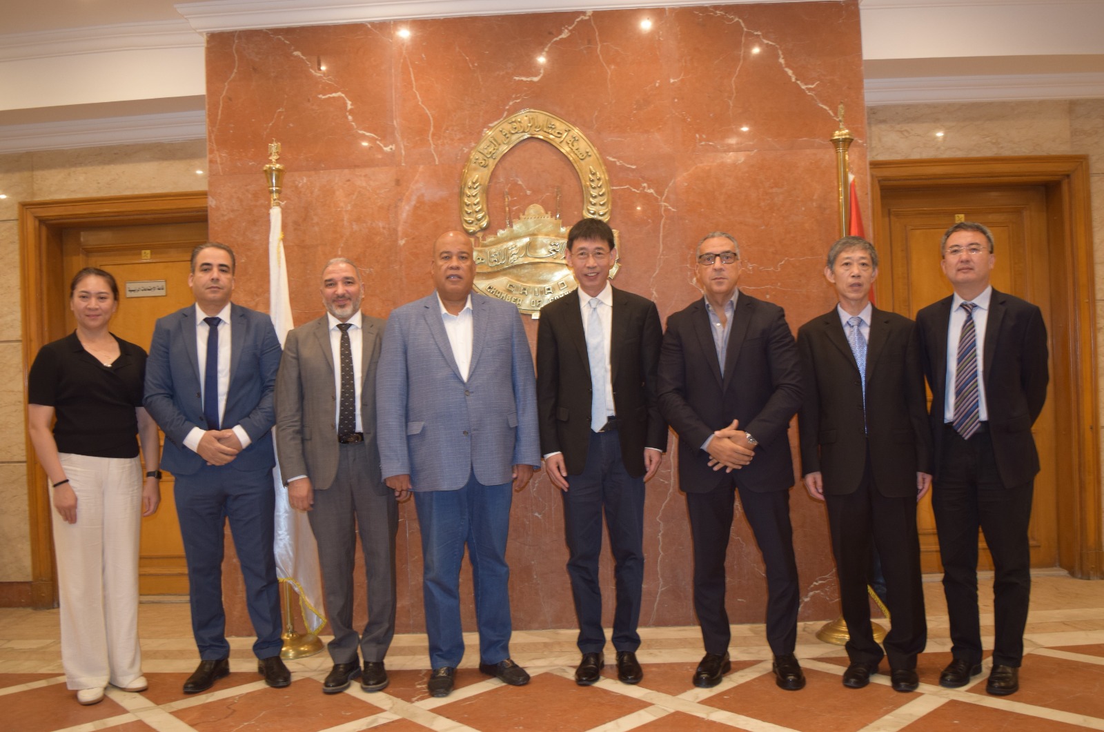 وفد صيني يزور غرفة القاهرة لبحث زيادة التبادل التجاري والاستثماري المشترك 2 وفد صيني