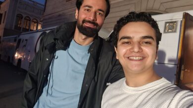 مؤمن هشام وأحمد حاتم من كواليس مسلسل عمر أفندي